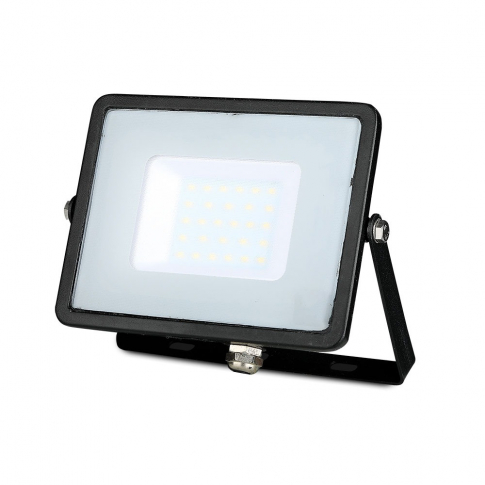 V-TAC - 30W Naświetlacz LED SMD / Chip SAMSUNG / Przewód: 1m / Barwa:4000K / Obudowa: Czarna - 20013