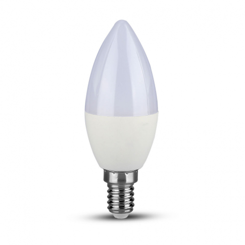 V-TAC -  5.5W Żarówka LED C35 / Chip SAMSUNG / Barwa:3000K / Trzonek:E14 / Ściemniana - 20045