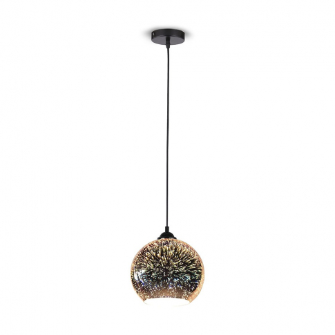 V-TAC - VT-7152 Lampa wisząca / Kula / Szkło 3D / średnica 15 cm - 40111