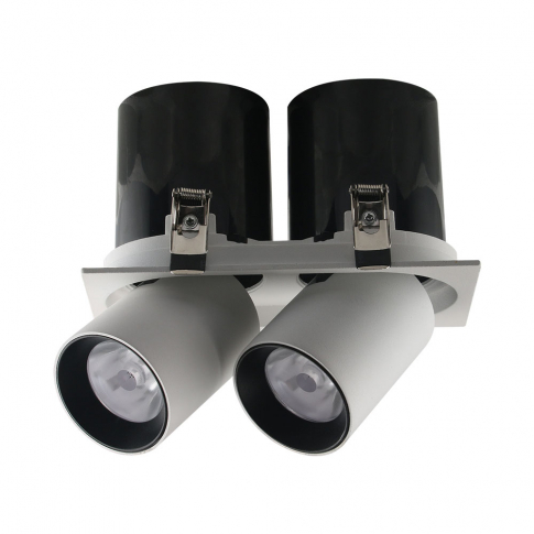 V-TAC - VT-436 36W Oprawa downlight LED na teleskopie / Chip SAMSUNG / Barwa:4000K / Obudowa: Biały + Czarny - 20050