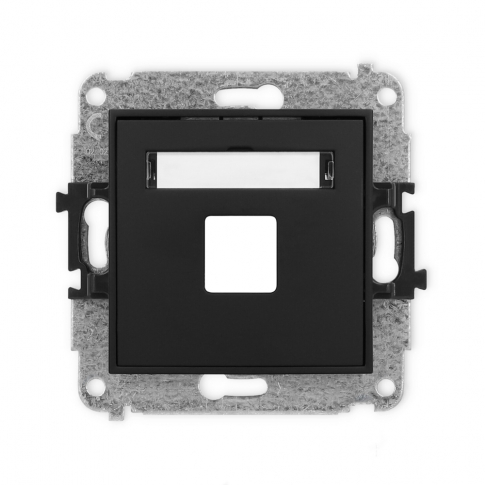 KARLIK - MINI METALIC MECHANIZM GNIAZDA MULTIMEDIAL.BEZ MODUŁU 12MGM-1P - 12MGM-1P