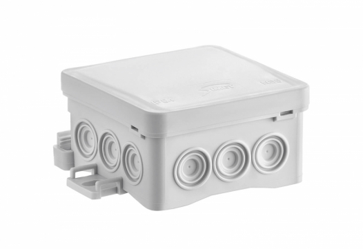 SIMET - PUSZKA NATYNK 75X40X75 NS5 BEZHALOGENOWA IP54 UV SZARY FASTBOX&HOOK - 35360102