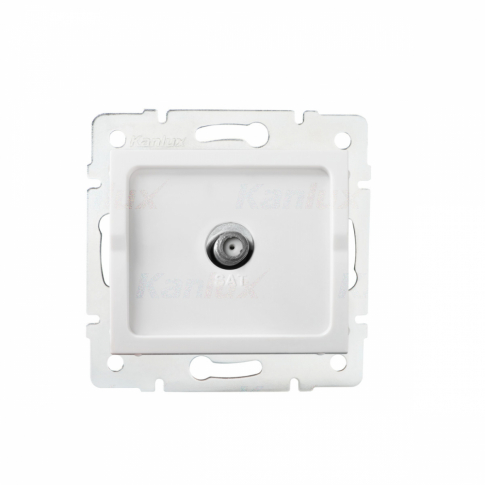 KANLUX - Gniazdo antenowe typu F LOGI 02-1301-002 bi   - 27126