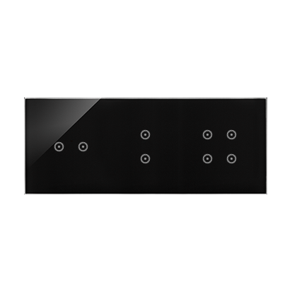 KONTAKT SIMON - Panel dotykowy S54 Touch, 3 moduły, 2 pola dotykowe poziome + 2 pola dotykowe pionowe + 4 pola dotykowe zastygła lawa - DSTR3234/73