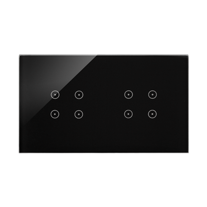 KONTAKT SIMON - Panel dotykowy S54 Touch, 2 moduły, 4 pola dotykowe, + 4 pola dotykowe, zastygła lawa - DSTR244/73