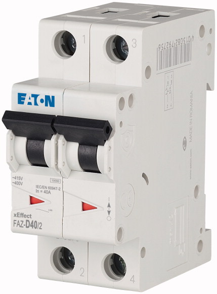 EATON - WYŁĄCZNIK NADPRĄDOWY SERII 15KA 2-POLOWY FAZ-D40/2 - 278787