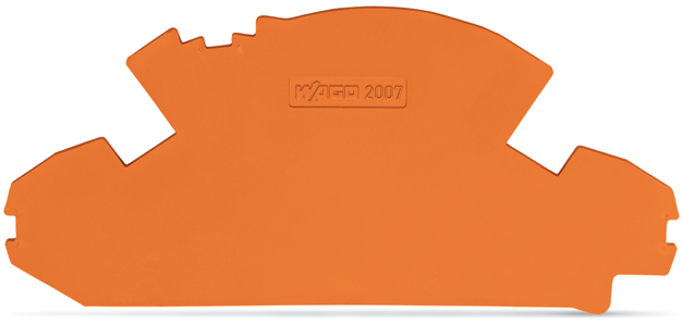 WAGO - ŚCIANKA KOŃCOWA 1,5MM BEZ MOŻLIWOŚCI PLOMBOWANIA SZARA. - 2007-8892