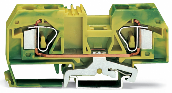 WAGO - ZŁĄCZKA PE 2-PRZEWODOWA 16 MM2 ŻÓŁTO-ZIELONA. - 283-907