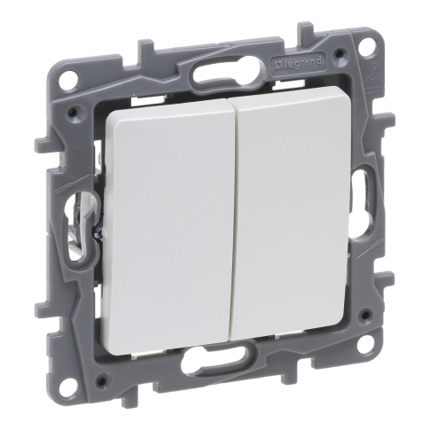 LEGRAND - ŁĄCZNIK ŚWIECZNIKOWY ZACISKI AUTOMATYCZNE 10AX PERŁOWY NILOE SELECTION - 762405