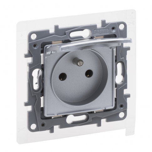 LEGRAND - NILOE SELECTION - GNIAZDO 2P+Z - IP44 16 A - 250 V~ - BEZ PRZESŁONY, ZACISKI ŚRUBOWE ALUMINIUM - 762161