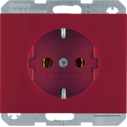 HAGER - GNIAZDO SCHUKO CZERWONY K.1/K.5 - 47157015