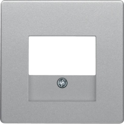 HAGER - PŁYTKA CZOŁOWA DO GNIAZDA GŁOŚNIKOWEGO I GNIAZDA ŁADOWANIA USB, ALU AKSAMIT, LAKIEROWANY Q.X. - 10336084