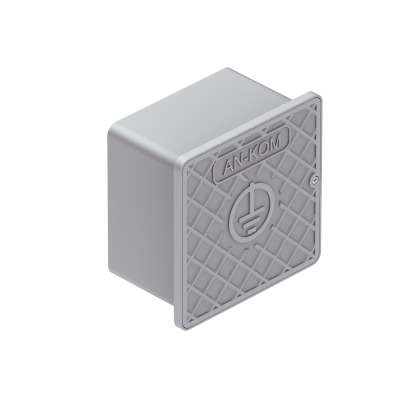 AN-KOM Sp. z o.o. - SKRZYNKA PROBIERCZA NA ELEWACJĘ DO ZŁĄCZA ODGROMOWEGO 150X150X100 SZARA    TYP AN-60A/S - G645516