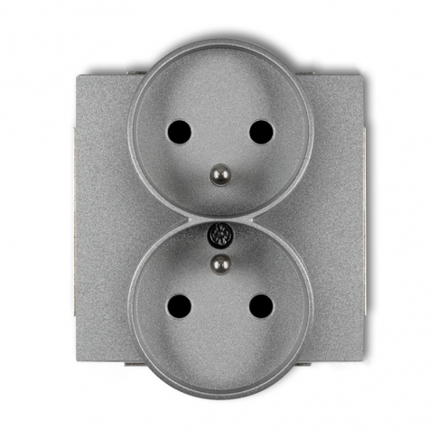 KARLIK - DECO METALIC GNIAZDO PODW.+0 DO RAMKI SOFT 7DGPRSO-2ZP - 7DGPRSO-2zp