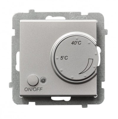 OSPEL - REGULATOR TEMPERATURY SREBRO MAT SONATA - RTP-1R/m/38