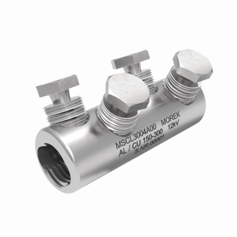 MOREK - MSCL300 Złączka śrubowa Al/Cu 150-300mm2 12kV 4xśruba aluminiowa zrywalna - MSCL3004A00