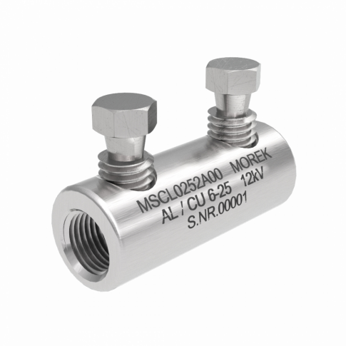 MOREK - MSCL25 Złączka śrubowa Al/Cu 6-25mm 12kV 2xśruba aluminiowa zrywalna - MSCL0252A00