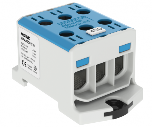 MOREK - OTL50-3  niebieski 3xAl/Cu 1,5-50mm2 1000V AC/1500V DC Zacisk uniwersalny - MAA3050B10