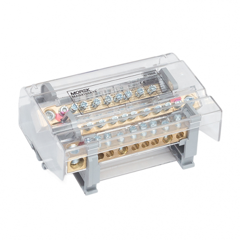 MOREK - Blok dystrybucyjny Moblock 4P 160A-9 1x50 + 2x35 + 6x16mm2 - MAB4160A18