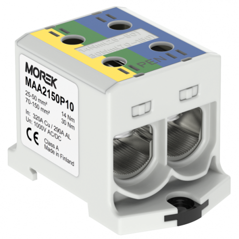 MOREK - OTL-PEN150 żół.ziel./nieb. 2xAl/Cu 25-150mm2 1000V AC/1500V DC Złącze uniwersalne - MAA2150P10