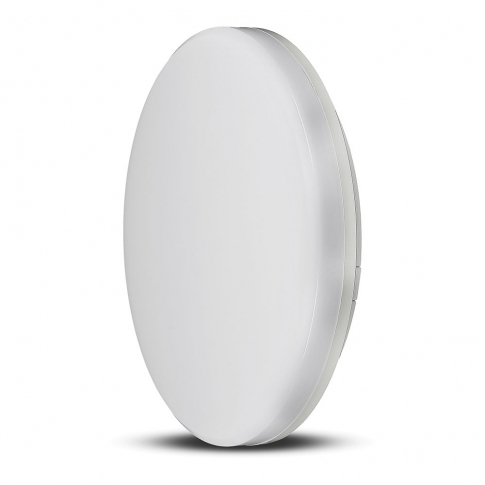 V-TAC -  25W Plafon LED / IP44 / Chip Samsung / Barwa:3000K / Klosz PC / Okrągły - 13929