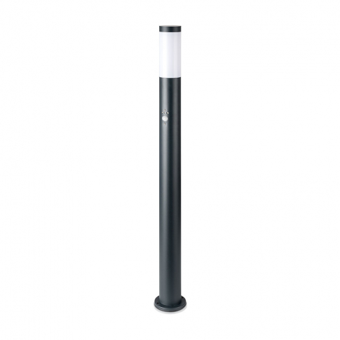 V-TAC - VT-838  Słupek ogrodowy z PIR / Obudowa: Stal nierdzewna / Wysokość: 110cm / Gniazdo: E27 / IP44 / Kolor: Szary - 8968