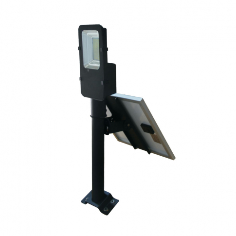 V-TAC - 50W Lampa uliczna solarna / Barwa:6000K / Obudowa: Czarna - 95509