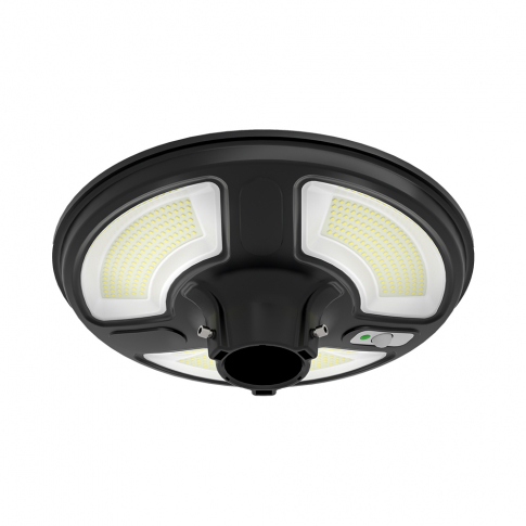 V-TAC - 10W Ogrodowa Lampa Solarna z czujnikiem ruchu / Barwa:6500K / Obudowa: Czarna - 5153