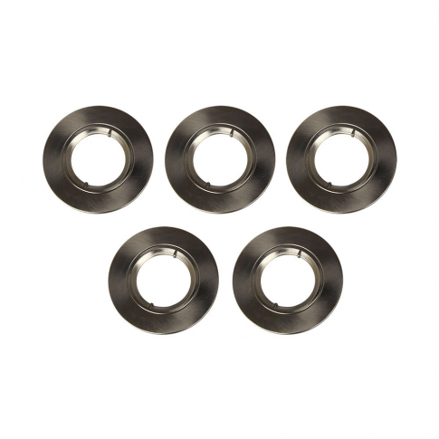 V-TAC - Pierścień dekoracyjny do oprawy ognioodpornej / SATIN NICKEL / IP2 / 5-pak - 11234