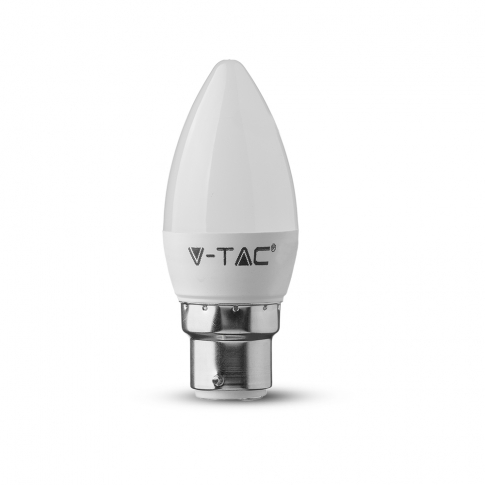 V-TAC -  5.5W C35 Żarówka LED / Chip SAMSUNG / Barwa:6400K / Trzonek:B22 - 20152