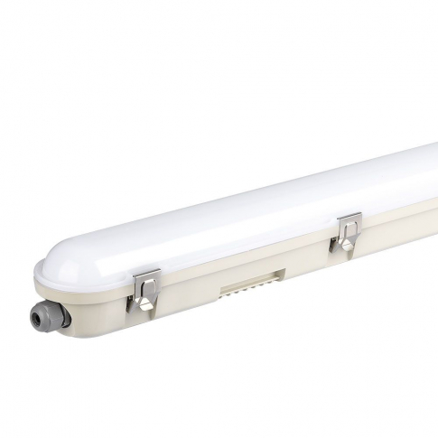 V-TAC - VT-120136E 36W Lampa hermetyczna 120CM/ Chip Samsung / Moduł awaryjny 3H /Klosz Mleczny / Klipsy: stal nierdzewny / Barwa:4000K - 20223