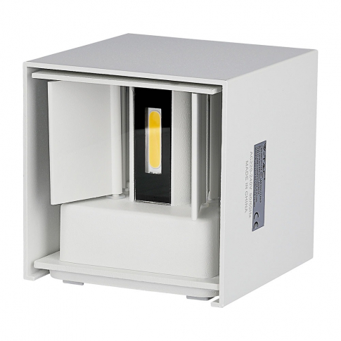 V-TAC -  5W Kinkiet kwadrat LED / CHIP BRIDGELUX / Barwa:3000k / Czarny - 7084