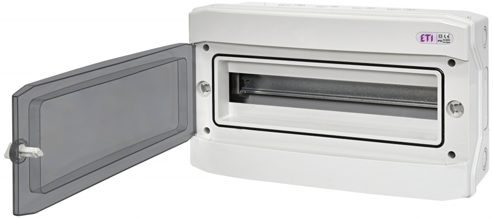 ETI - ROZDZIELNIA TWORZYWO PODTYNKOWA IP65 1X18 MOD DRZWI TRANSPARENTNE ECH-18PT - 001100350