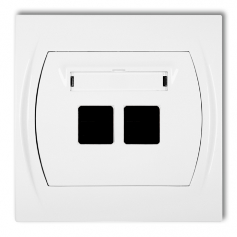 KARLIK - LOGO GNIAZDO MULTIMEDIALNE PODW.BEZ MODUŁU LGM-2P - LGM-2P