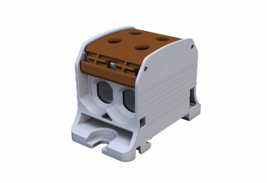 SIMET - ZŁĄCZKA SZYNOWA GWINTOWA STB 50-2 AL/CU 87320 SIMBLOCK BRĄZOWY - 81002015