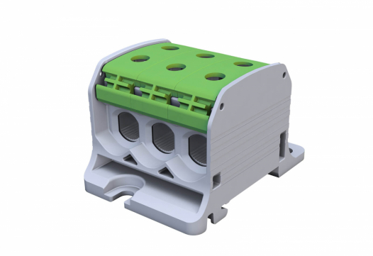 SIMET - ZŁĄCZKA SZYNOWA GWINTOWA STB 50-3 AL/CU 87360 SIMBLOCK ZIELONY - 81003005