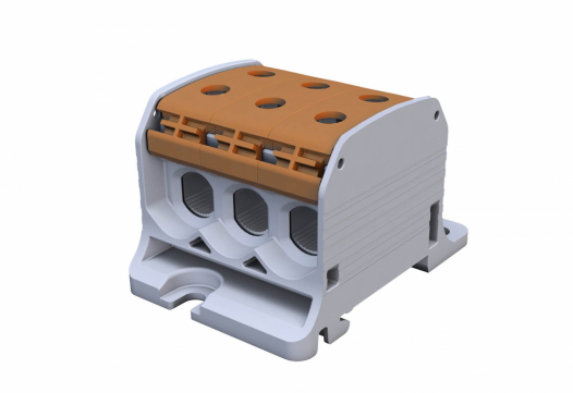 SIMET - ZŁĄCZKA SZYNOWA GWINTOWA STB 50-3 AL/CU 87360 SIMBLOCK BRĄZOWY - 81003015