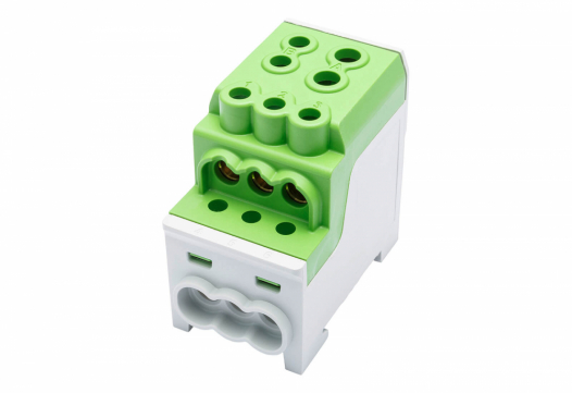 SIMET - BLOK ROZDZIELCZY DYSTRYBUCYJNY SDB 200 AL/CU 80030 SIMBLOCK ZIELONY - 81602005
