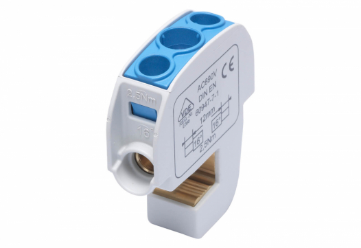 SIMET - ZACISK IZOLOWANY SZYNOWY SBB 16 86105 SIMBLOCK NIEBIESKI - 81550003
