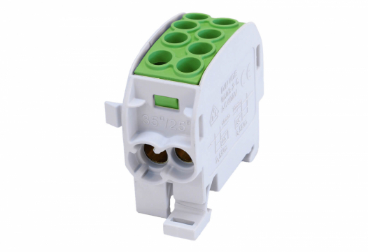 SIMET - BLOK ROZDZIELCZY ODGAŁĘŹNY SCB 35 AL/CU 80210 SIMBLOCK ZIELONY - 81502005