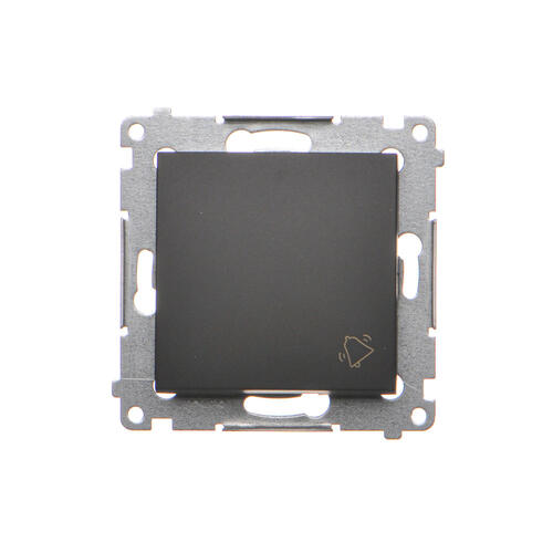 KONTAKT SIMON - ŁĄCZNIK ZWIERNY DZWONEK MODUŁ 10AX, 250V~, SZYBKOZŁĄCZA; CZARNY SIMON 54 - DD1.01/49
