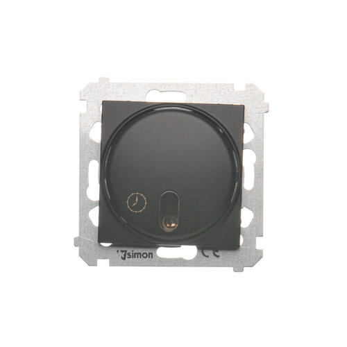 KONTAKT SIMON - Łącznik z opóźnieniem wyłaczenia z przekaźnikiem (moduł) 8(2) A, 230V~; czarny   *Wymagana instalacja 3-przewodowa - DWC10P.01/49