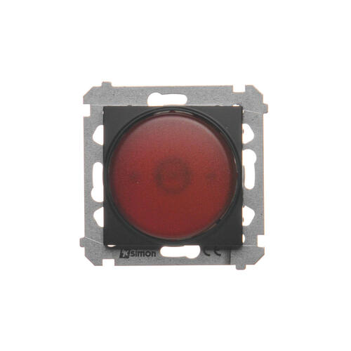 KONTAKT SIMON - Sygnalizator świetlny LED – światło czerwone (moduł) 230V~; czarny - DSS2.01/49
