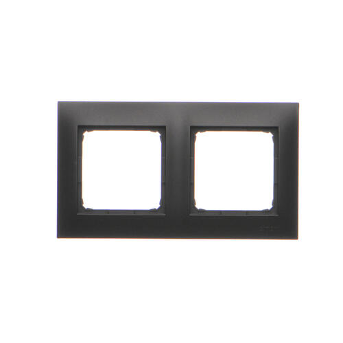 KONTAKT SIMON - RAMKA PODWÓJNA PREMIUM IP20 / IP44; CZARNY SIMON 54 PREMIUM - DR2/49