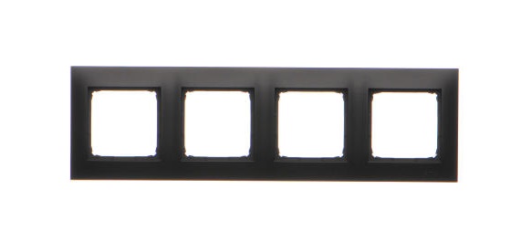 KONTAKT SIMON - RAMKA POCZWÓRNA PREMIUM IP20 / IP44; CZARNY SIMON 54 PREMIUM - DR4/49