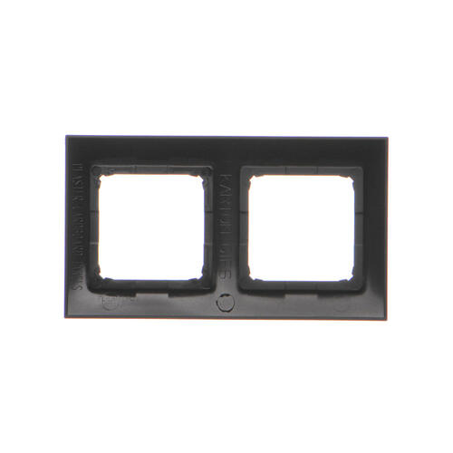 KONTAKT SIMON - RAMKA PODWÓJNA PREMIUM DO PUSZEK KARTON-GIPS IP20 / IP44; CZARNY SIMON 54 PREMIUM - DRK2/49