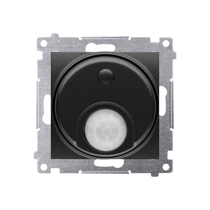 KONTAKT SIMON - Łącznik z czujnikiem ruchu (moduł) 20-500 W; czarny - DCR10T.01/49