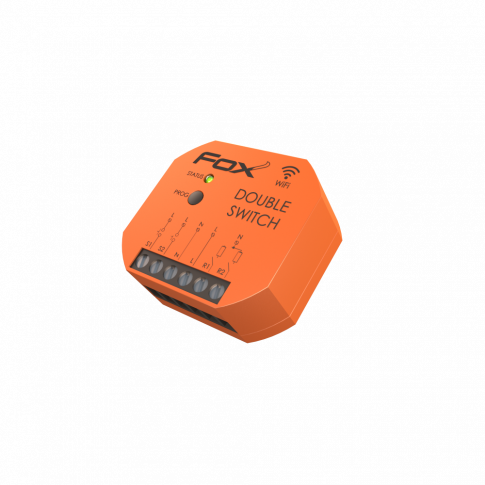 F&F - DOUBLE SWITCH 2 kanałowy przekaźnik Wi-Fi 230V  - WI-R2S2-P