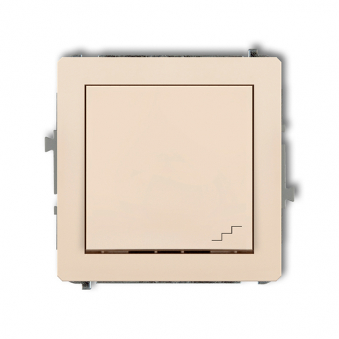 KARLIK - DECO; Mechanizm łącznika schodowego  beż - 1DWP-3