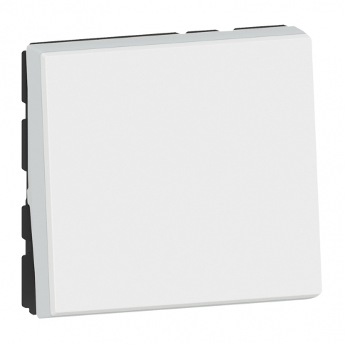 LEGRAND - ŁĄCZNIK SCHODOWY - 2 MODUŁY BIAŁY ANTYBAKTERYJNY 10AX-250V~ MOSAIC - 078711L